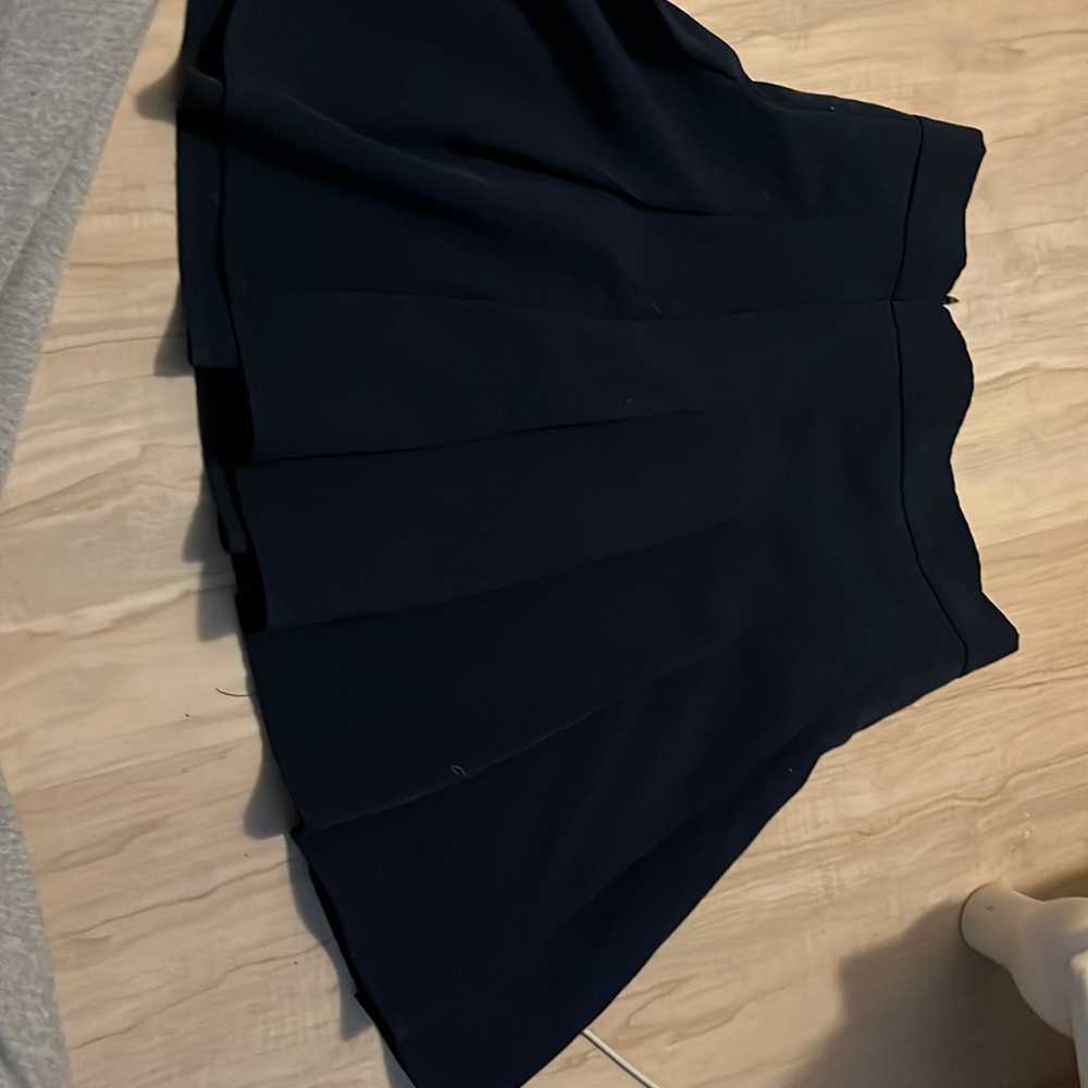 Navy blue pleated skirt women’s